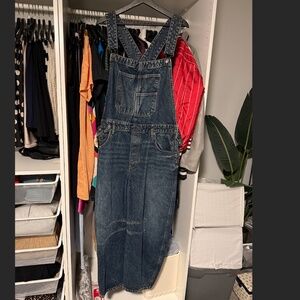 Free People Barrel Overalls
